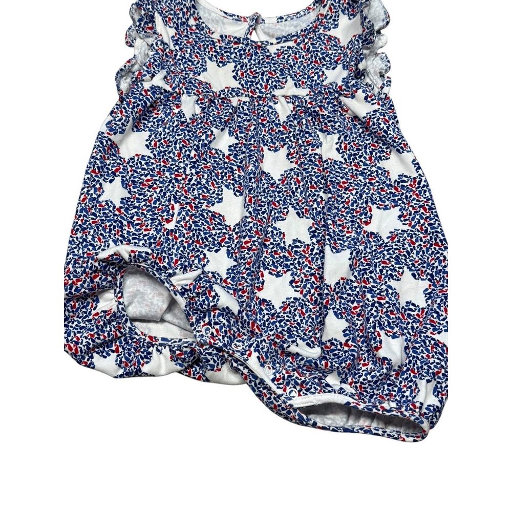 Vineyard Vines 12-18 mo Patriotic Logo Wall Ruffle Sleeve Shortie Bubble Romper - Picture 3 of 5